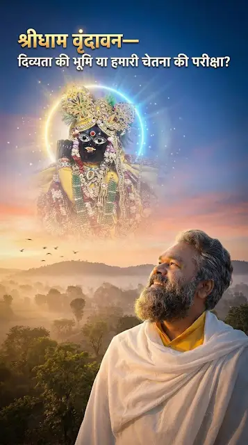 श्रीधाम वृंदावन—दिव्यता की भूमि या हमारी चेतना की परीक्षा?