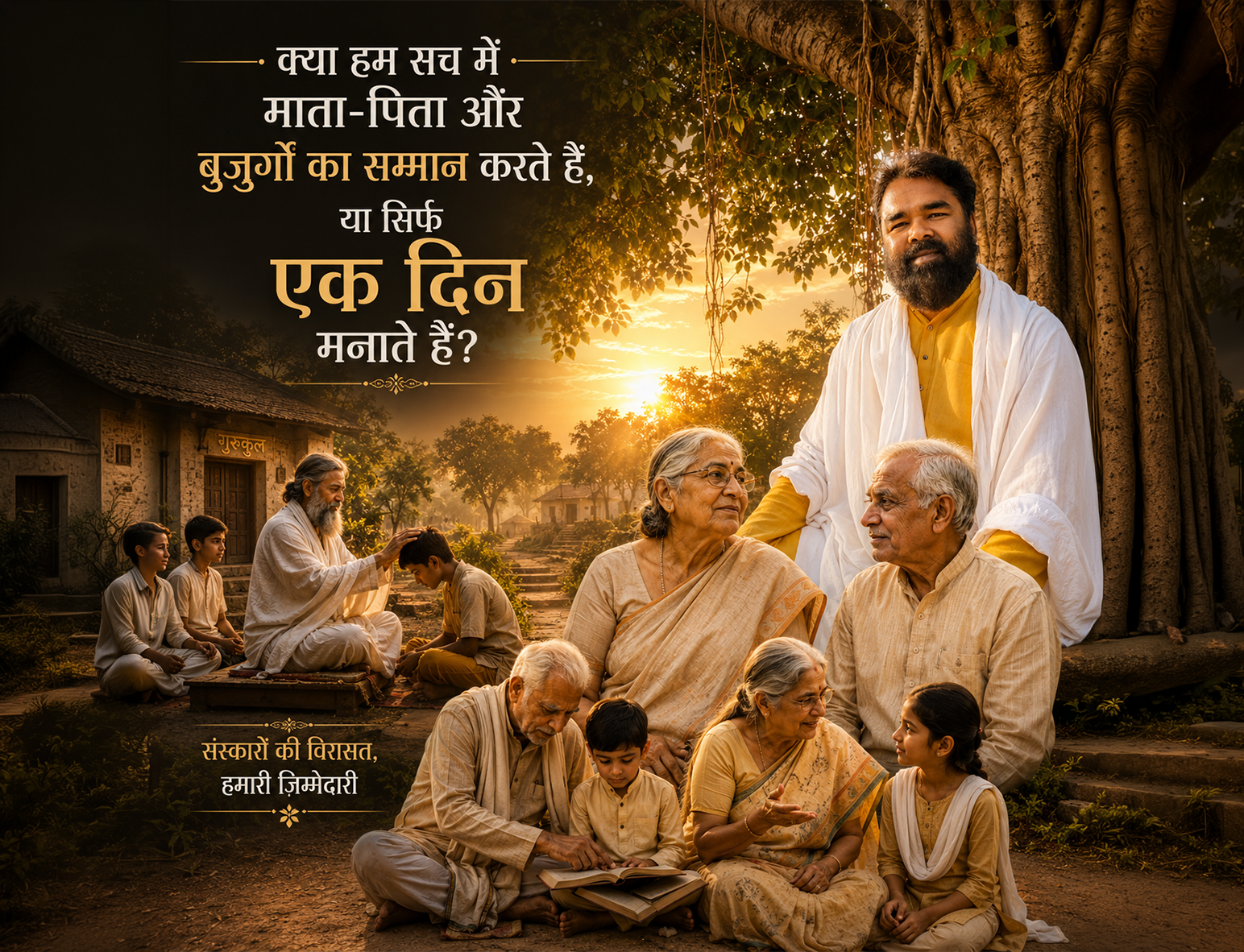 क्या हम अपने अभिभावकों का सम्मान कर रहे हैं, या केवल दिवस मना रहे हैं…?